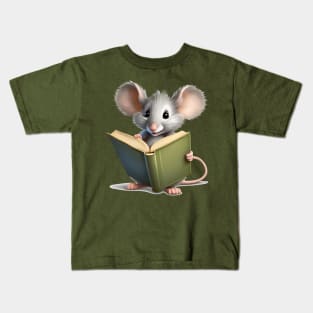 Reader Mouse Kids T-Shirt